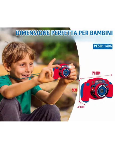 LEXIBOOK SPIDER-MAN FOTOCAMERA DIGITALE 4 IN 1 PER BAMBINI (DJ080SP)