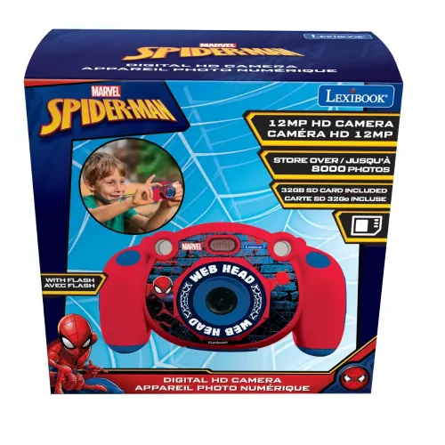 LEXIBOOK SPIDER-MAN FOTOCAMERA DIGITALE 4 IN 1...