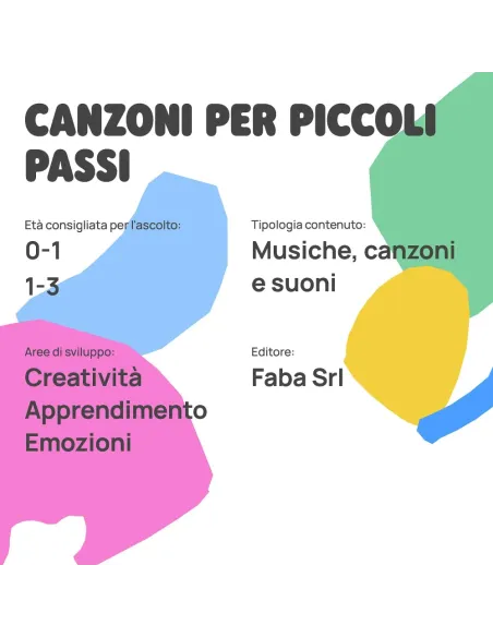 FABA PERSONAGGIO SONORO CANZONI PER PICCOLI PASSI (FFR10027)