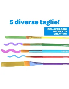 CRAYOLA SET 5 PENNELLI SETOLE MORBIDE TAGLIE ASSORTITE... 2