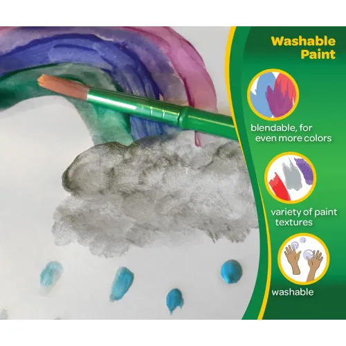 CRAYOLA SET 5 PENNELLI SETOLE MORBIDE TAGLIE...