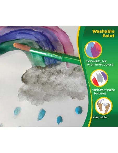 CRAYOLA SET 5 PENNELLI SETOLE MORBIDE TAGLIE ASSORTITE (3007)
