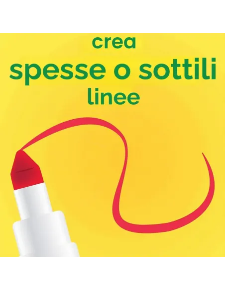 CRAYOLA SUPER TIPS 12 PENNARELLI LAVABILI A SUPERPUNTA (7509)