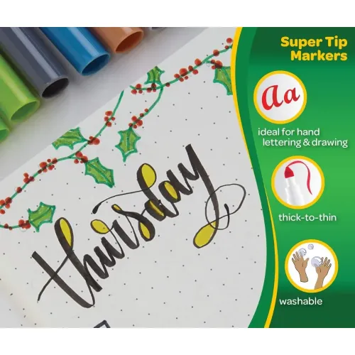 CRAYOLA SUPER TIPS 12 PENNARELLI LAVABILI A...