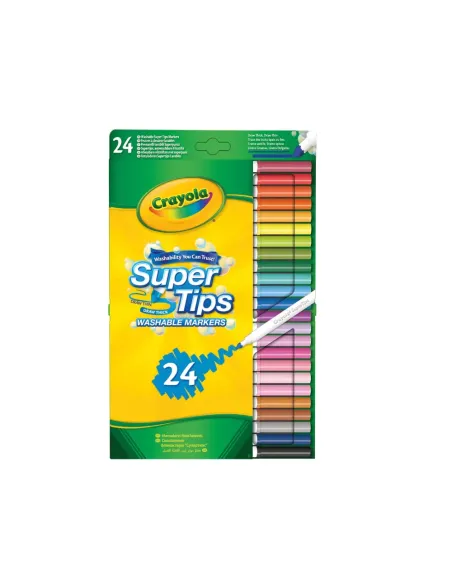 CRAYOLA SUPER TIPS 24 PENNARELLI LAVABILI A SUPERPUNTA (7551)