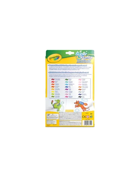 CRAYOLA SUPER TIPS 24 PENNARELLI LAVABILI A SUPERPUNTA (7551)