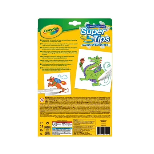 CRAYOLA SUPER TIPS 24 PENNARELLI LAVABILI A...