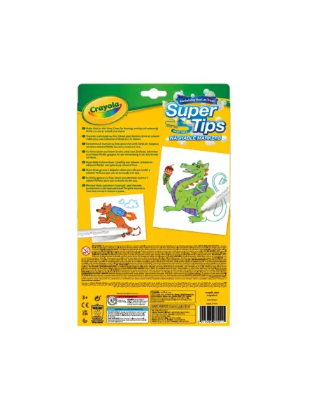 CRAYOLA SUPER TIPS 24 PENNARELLI LAVABILI A SUPERPUNTA (7551)