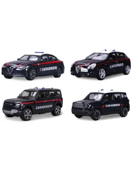 BBURAGO AUTO CARABINIERI MODELLINO SCALA 1:43 ASSORTITO (30310)