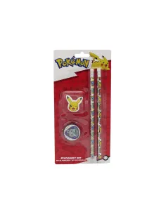POKEMON SET CARTOLERIA 2 MATITE GOMMA E TEMPERINO (51936) 2