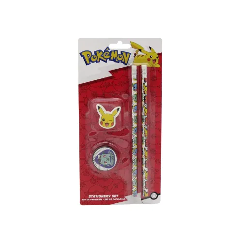 POKEMON SET CARTOLERIA 2 MATITE GOMMA E...