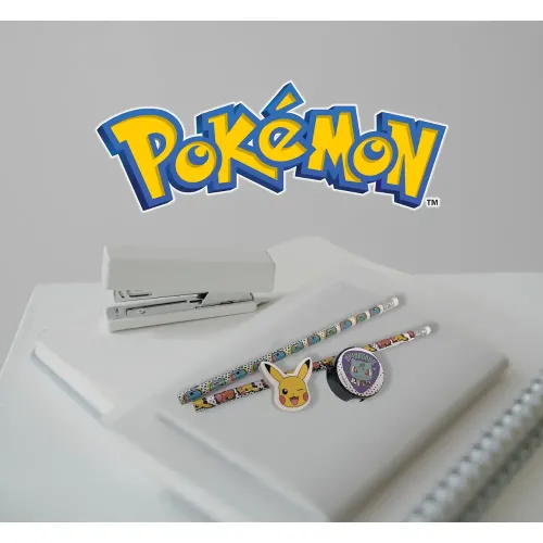 POKEMON SET CARTOLERIA 2 MATITE GOMMA E...