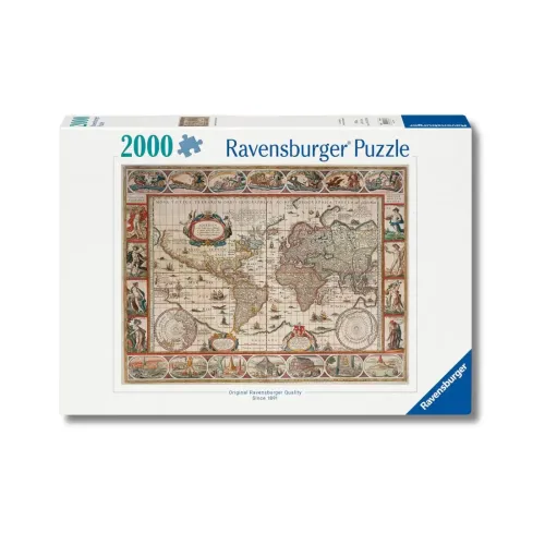 PUZZLE 2000 PEZZI MAPPAMONDO 1650 RAVENSBURGER...