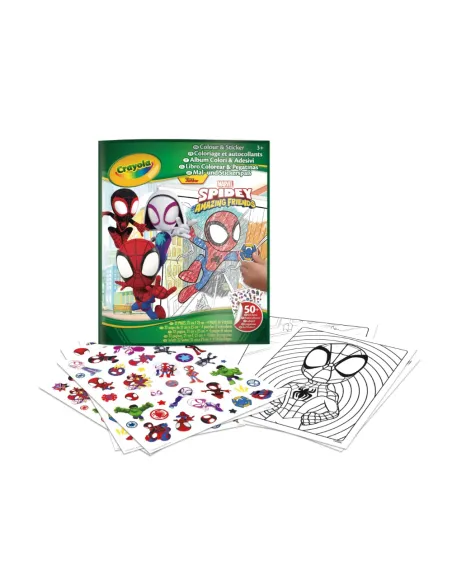 CRAYOLA ALBUM DA COLORARE CON STICKER SONIC 32 PAGINE (04-0898)