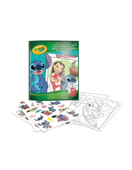 CRAYOLA ALBUM DA COLORARE CON STICKER LILO & STITCH 32 PAGINE (04-0900)
