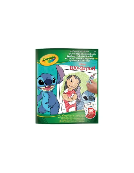 CRAYOLA ALBUM DA COLORARE CON STICKER LILO & STITCH 32 PAGINE (04-0900)