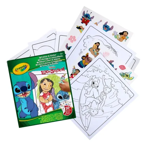 CRAYOLA ALBUM DA COLORARE CON STICKER LILO &...