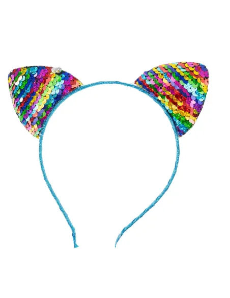GIRABRILLA HEADBAND CERCHIETTO CON ORECCHIE DA GATTINA ASSORTITO (2573)