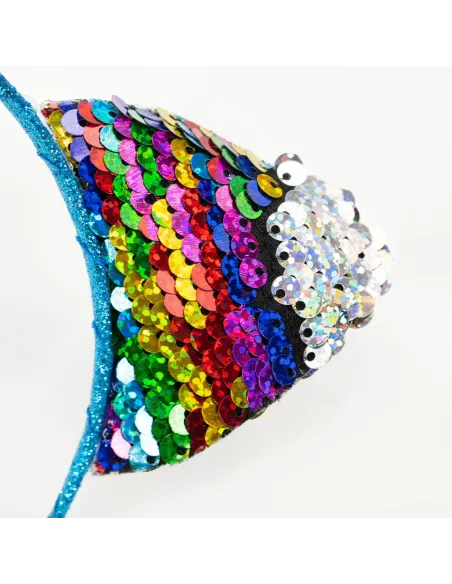 GIRABRILLA HEADBAND CERCHIETTO CON ORECCHIE DA GATTINA ASSORTITO (2573)