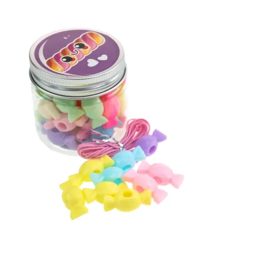 NICE PERLINE ABC CANDY BEADS BARATTOLO A...
