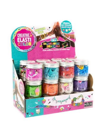 NICE ELASTICOLOR MULTICOLOR BANDS BARATTOLO ELASTICI CON CHARM (03007)