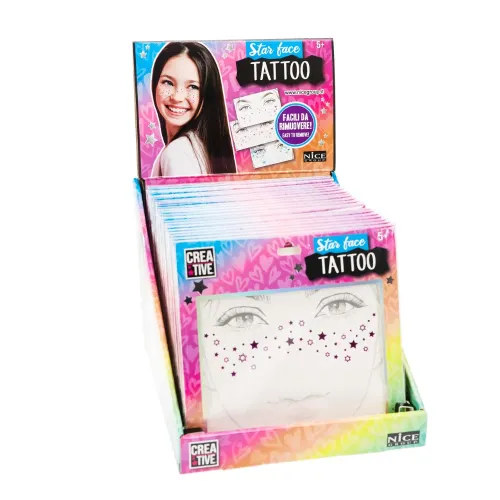 NICE CREATIVE STAR FACE TATTOO STELLINE E...