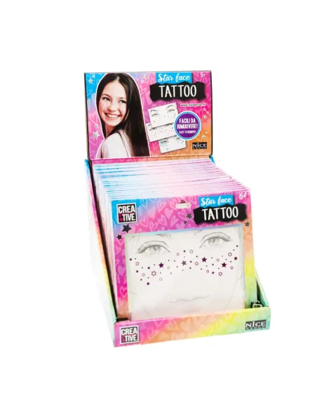 NICE CREATIVE STAR FACE TATTOO STELLINE E LENTIGGINI ADESIVE (02604)