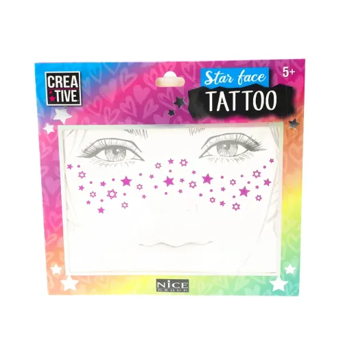 NICE CREATIVE STAR FACE TATTOO STELLINE E...