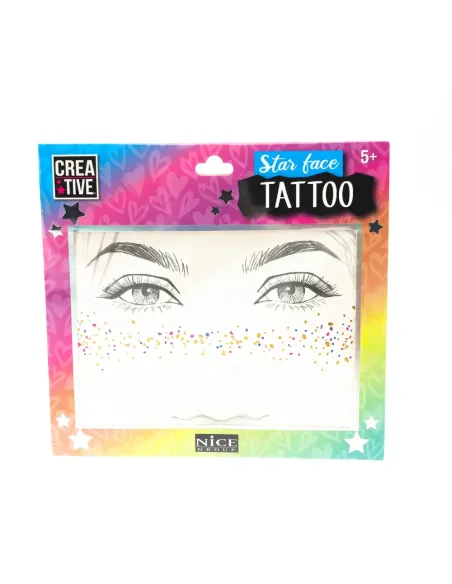 NICE CREATIVE STAR FACE TATTOO STELLINE E LENTIGGINI ADESIVE (02604)
