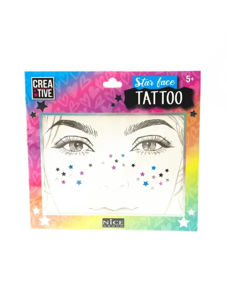 NICE CREATIVE STAR FACE TATTOO STELLINE E LENTIGGINI ADESIVE (02604)