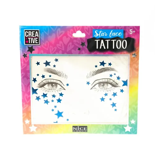 NICE CREATIVE STAR FACE TATTOO STELLINE E...