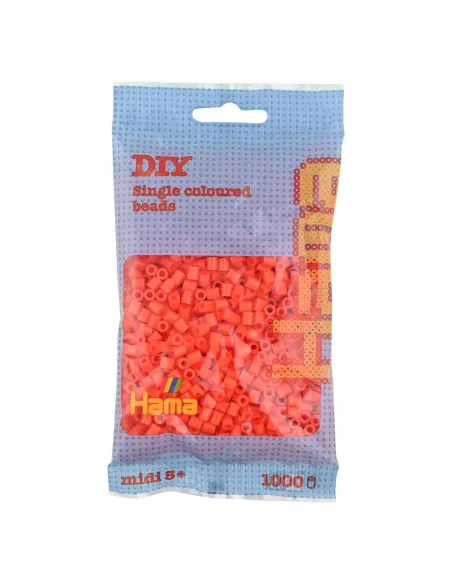 HAMA BEADS PERLINE MIDI DA STIRARE 1000 PEZZI ARANCIONE (207-04)