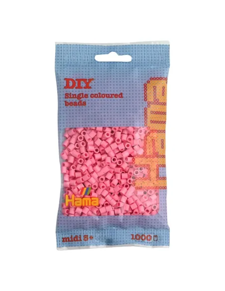 HAMA BEADS PERLINE MIDI DA STIRARE 1000 PEZZI ROSA (207-06)