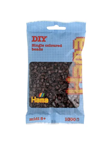 HAMA BEADS PERLINE MIDI DA STIRARE 1000 PEZZI MARRONE (207-12)