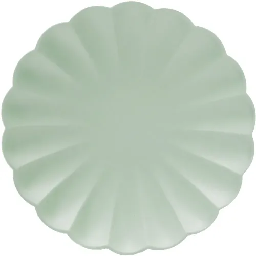 PIATTI CARTA COMPOSTABILE 23 CM VERDE MENTA 8...