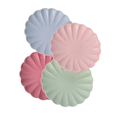 PIATTI CARTA COMPOSTABILE 23 CM VERDE MENTA 8...