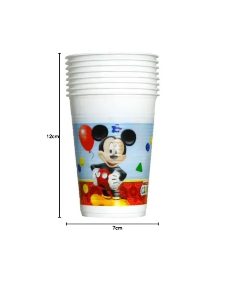 BICCHIERI IN PLASTICA TOPOLINO 200 ML 8 PEZZI (81509)