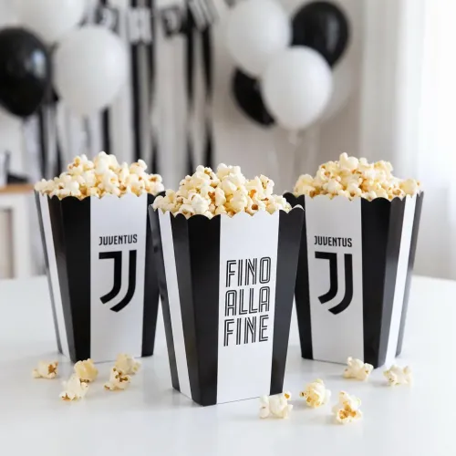 CONTENITORI POPCORN JUVENTUS 4 PEZZI (6B600001)