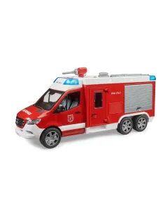 Autopompa vigili del fuoco MB Sprinter Bruder 02680 con luci e suoni