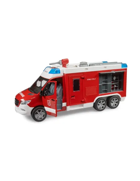 BRUDER AUTOPOMPA VIGILI DEL FUOCO MB SPRINTER LUCI E SUONI (02680)