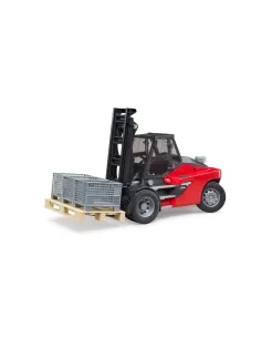 Carrello elevatore Linde HT160 Bruder 02513 con pallet e gabbie