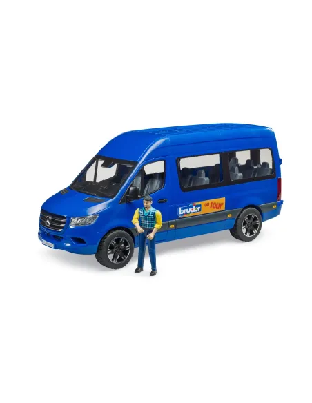 Pulmino Mercedes-Benz Sprinter Transfer Bruder 02681 con autista