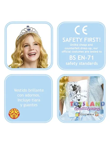 COSTUME PRINCIPESSA BLU M (301629-M)