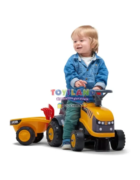 TRATTORE JCB BABY+RIMORCHIO (215C)