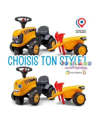 TRATTORE JCB BABY+RIMORCHIO (215C)