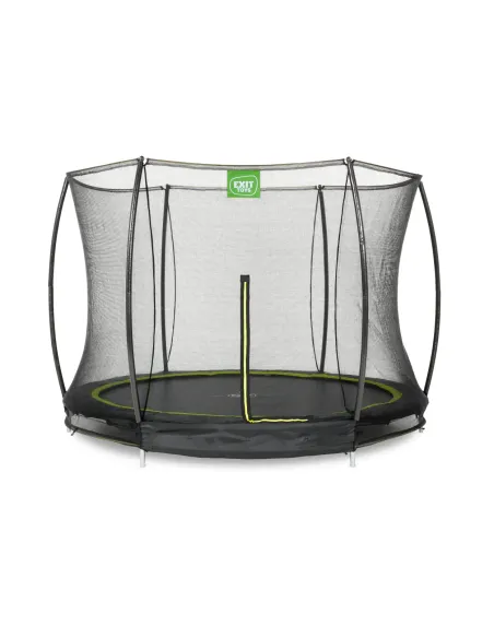 EXIT Trampolino Silhouette DA TERRA ø305cm con rete - nero