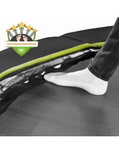 EXIT Trampolino Silhouette DA TERRA ø427cm con  rete di... 2