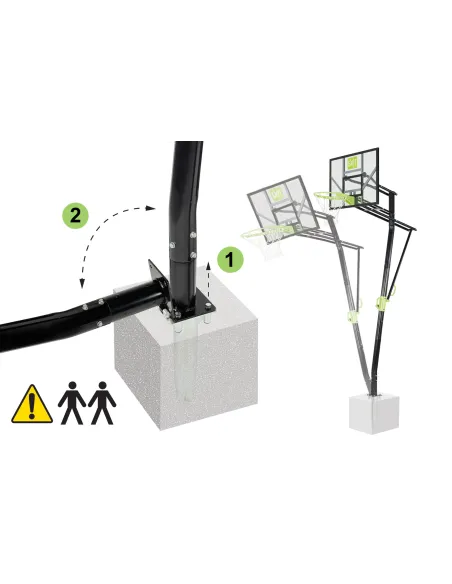 EXIT 46.03.11.00 impianto per pallacanestro Interrato Rettangolare Policarbonato (PC)