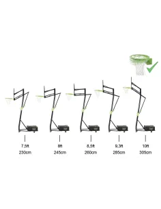 EXIT Canestro Basket Galaxy con ruote  e cerchio flex -... 2