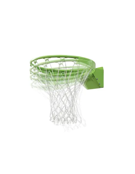 EXIT Galaxy Dunkring + Net canestro per pallacanestro 45 cm Verde Metallo Interno/esterno